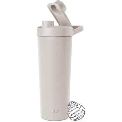 184664 - RALLY - Gotë e Izoluar Metalike prej Çeliku Inox për Kokteje Proteinike dhe Pije Para Stërvitjes, Kapacitet 710ml, Ngjyra Bajame Birch