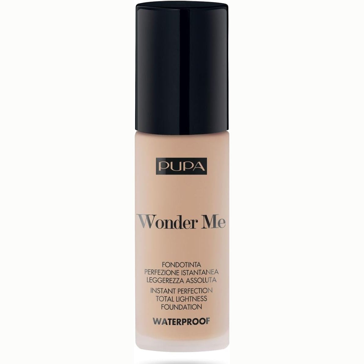 271903 - PUPA Fondatinë Wonder Me Waterproof Fluid (030 Medium Beige Neutral) 30 ml, e qëndrueshme, rezistente ndaj ujit dhe lagështisë