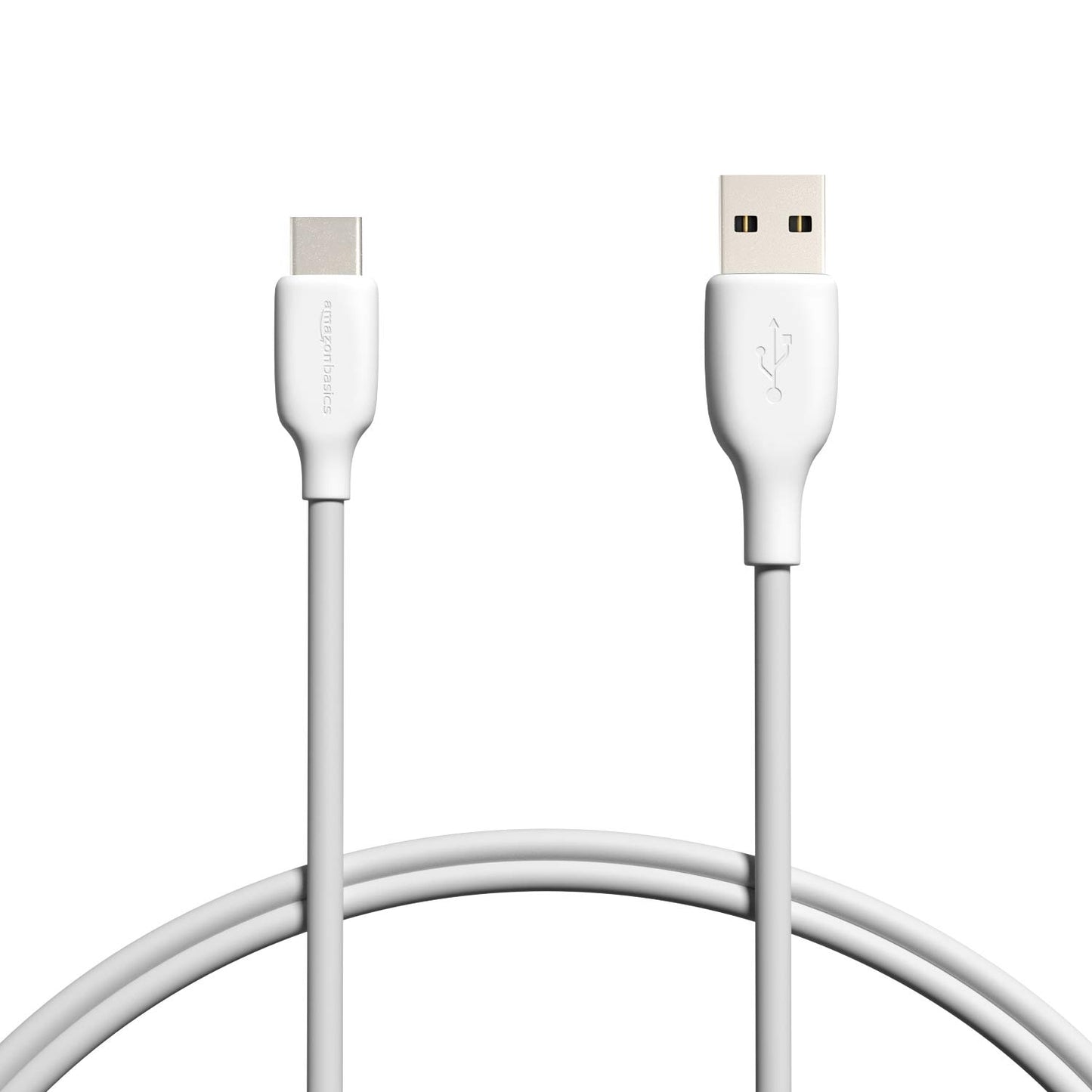 320675 - Amazon Basics Kabllo për karikim të shpejtë dhe transferim të të dhënave USB-C në USB-A 2.0, 0.9 m, 480 Mb/s, i bardhë