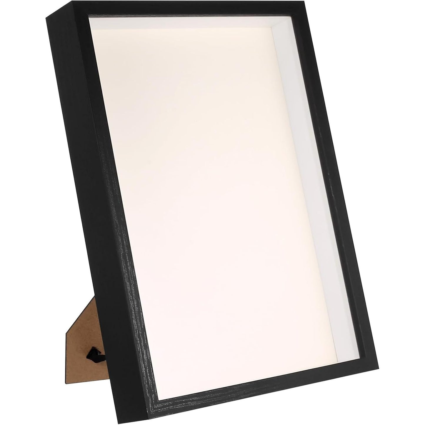 225322 - KORNIZË FOTOGRAFIE 3D, A4, e thellë 3.5 cm, pllakë akrilike transparente, 21x29.7 cm, e zezë