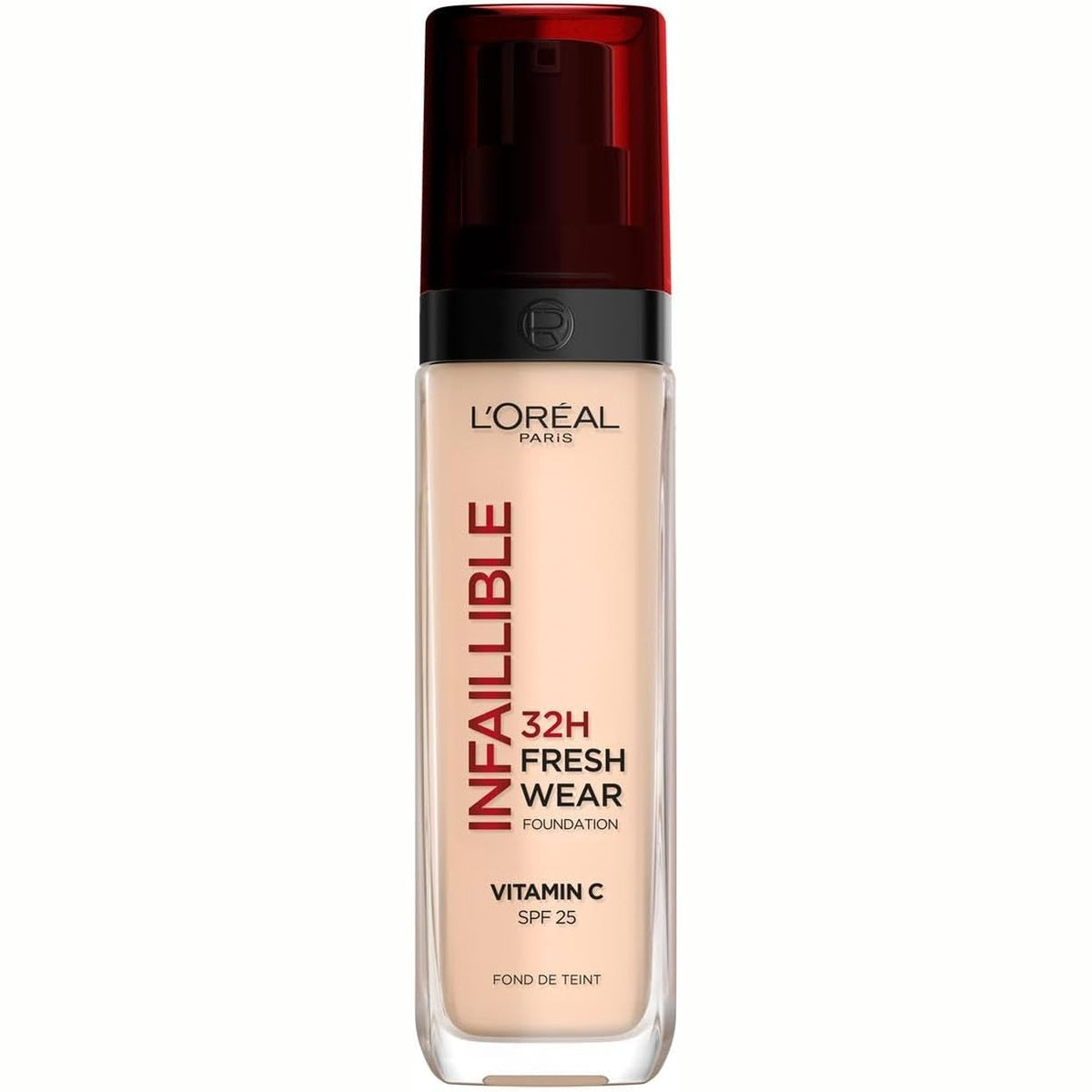 301057 - L'ORÉAL PARIS Fondatinë e lëngshme Infaillible 32H, mbulim afatgjatë, SPF25, formulë hidratuese, ngjyra: 20 Ngjyrë e fildishtë.