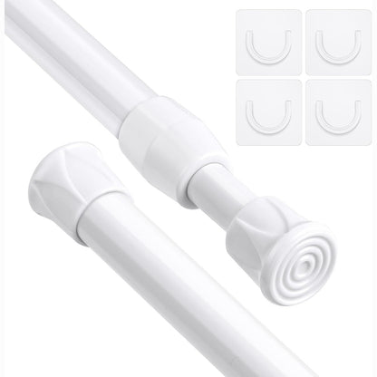 254340 - FLINTRONIC Shufër Perde pa Shpim 2 copë Teleskopik 40-70 cm Ø13 mm
