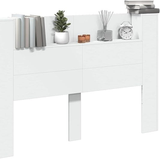 334480 - VIDAXL Dollap me Kokë të Kreut me LED të Bardhë 160x16,5x103,5 cm
