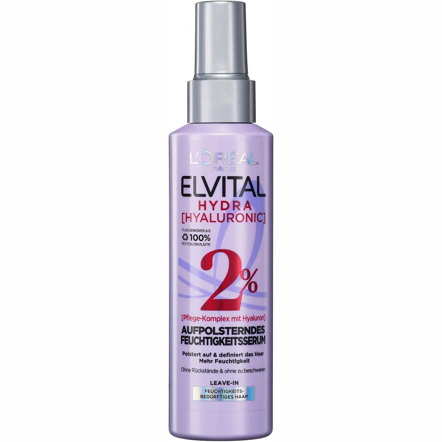 290463 - L'ORÉAL PARIS Elvital Hydra Hyaluronic Spray 150ml - Trajtim për Flokë me Shkëlqim, Serum Hialuronik
