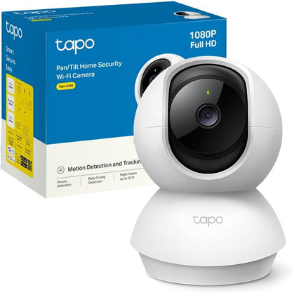 273564 - TP-LINK Tapo C200, Kamerë Mbikëqyrjeje e Brendshme 360° WiFi, FHD 1080P, Shikim Nate, Zbulim Lëvizjeje, Audio Dy-Kahëshe, E Përputhshme me Alexa dhe Google Assistant, për Foshnje/Kafshë Shtëpiake