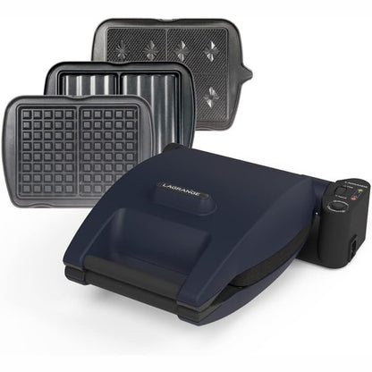 288153 - LAGRANGE Makinë për përgatitjen e vaflave Premium, 1200W, 3 sete pjatash (vafë, napolitane, sanduiç i thekur), Gatim i personalizuar, 019642