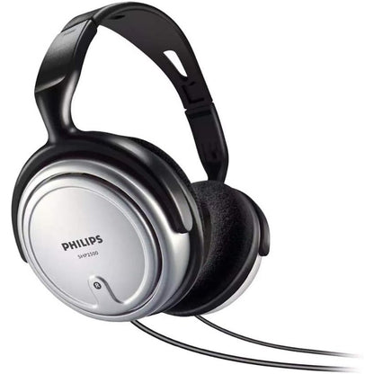 276789 - PHILIPS Kufje për TV HiFi SHP2500/10, Gjatësi kabllo 6 m, Argjend/E Zezë, Shirit koke i rregullueshëm