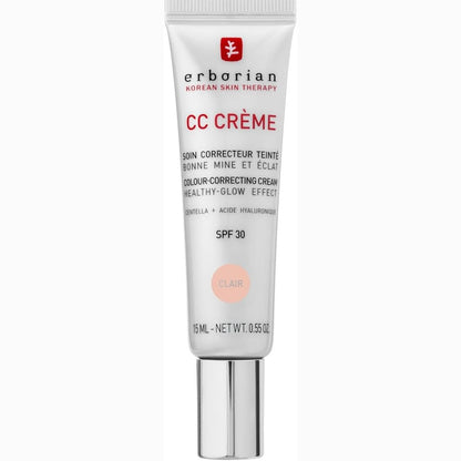 271681 - ERBORIAN Krem CC Centella Asiatica, Krem dhe Grim për Fytyrën Illumite me Përkufizim të Lartë, Krem Dielli SPF 30, 15 ml