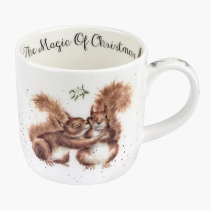 168431 - ROYAL WORCESTER WRENDALE DESIGNS Gotë Qeramike, Kapaciteti 0.3L, Dizajn Squirrel Magic of Christmas