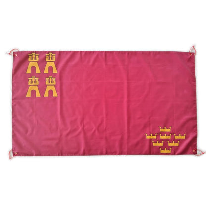 289382 - PANDIUI23 Flamuri i Murcias, 150 x 90 cm, me 4 vrima dhe 4 lidhëse kabllosh