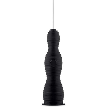 250573 - ALESSI Pulcina MDL11 B - Rrahëse qumështi me dizajn elegant, rrëshirë termoplastike, rrahëse çeliku, bateri e rikarikueshme, e zezë