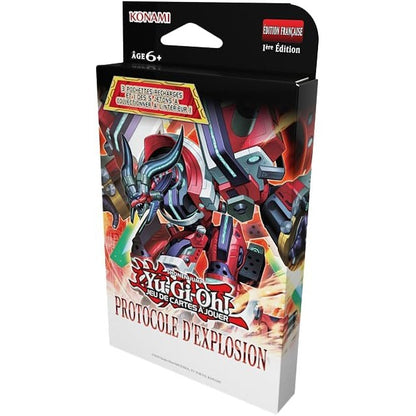 294025 - YU-GI-OH! Protokolli i Shpërthimit 3-Paketë Përforcuese - 28 Karta, 1 Kartë Ekskluzive Token, Mosha 6+, Edicioni Francez