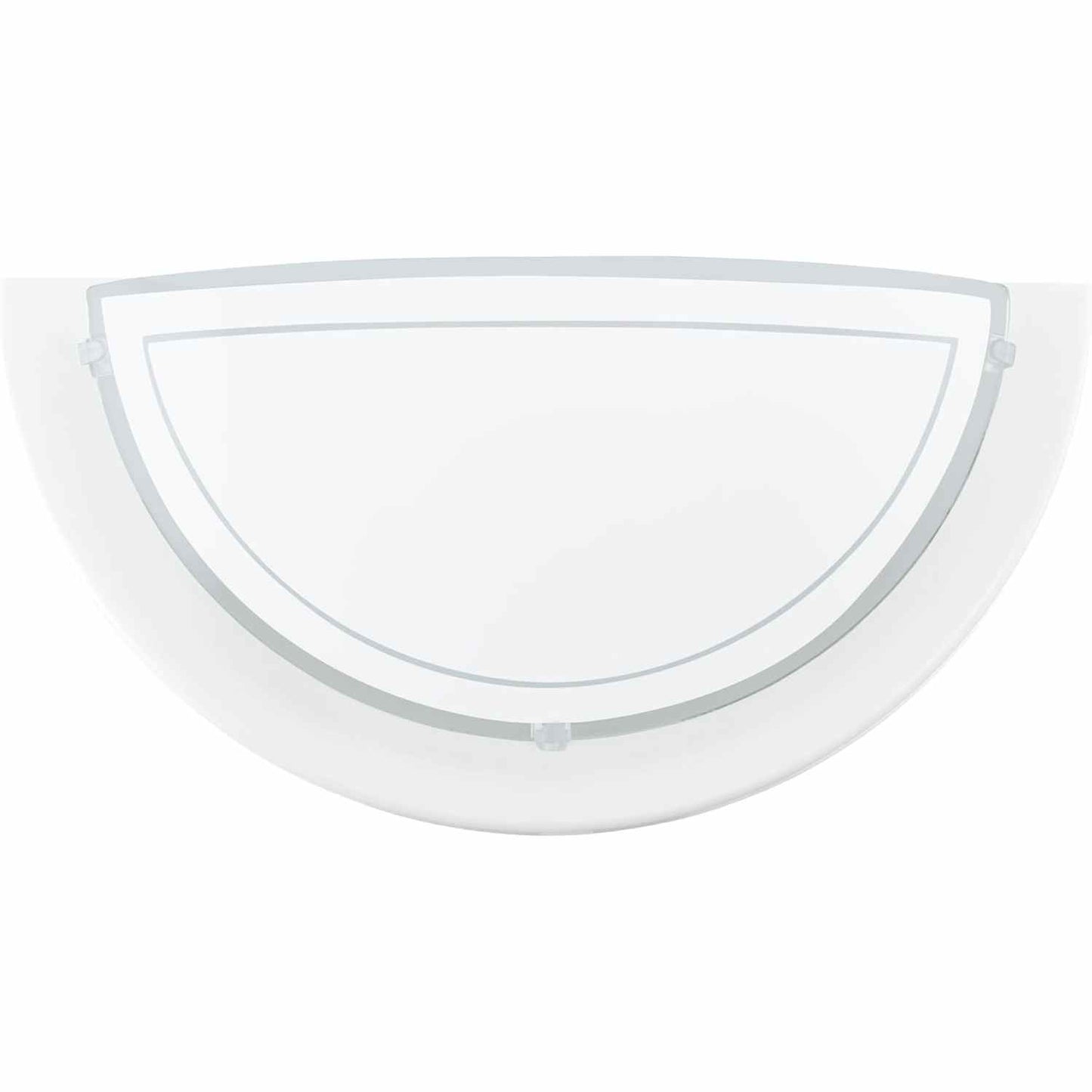 224183 - EGLO PLANET 1 Llambë muri për ambiente të brendshme, çelik dhe xham, llambë për dhomën e ndenjes dhe korridorin, e bardhë dhe transparente, prizë E27