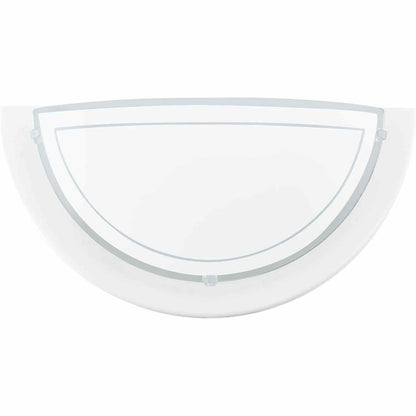 224183 - EGLO PLANET 1 Llambë muri për ambiente të brendshme, çelik dhe xham, llambë për dhomën e ndenjes dhe korridorin, e bardhë dhe transparente, prizë E27