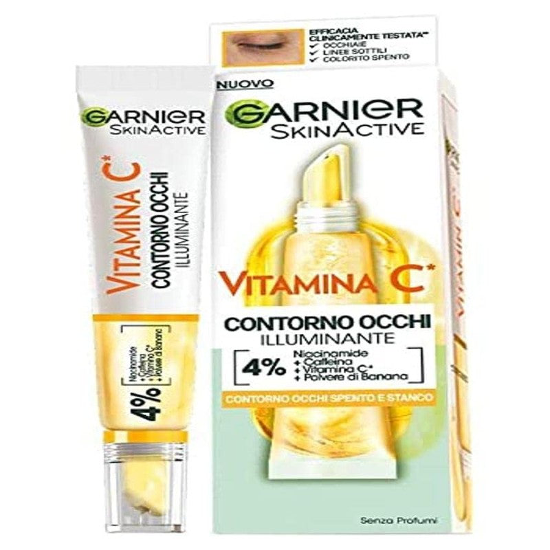 272375 - GARNIER Krem për konturin e syve SkinActive Illumite, Vitaminë C, 15 ml, Kundër rrudhave, për një pamje më të freskët dhe më të pushuar