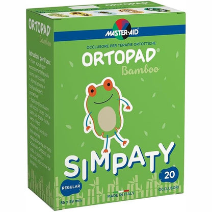 312138 - MASTER AID Ortopad Simpaty Regular - Ngjyrë për Fëmijë - 1 Pako me 20 copë - 8.5 x 5.9 cm