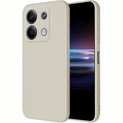 269019 - HONLEN Mbulesë mbrojtëse për Redmi Note 13 5G (6.67 inç), prej silikoni të lëngshëm TPU, anti-gërvishtje, ultra e hollë, e bardhë antike