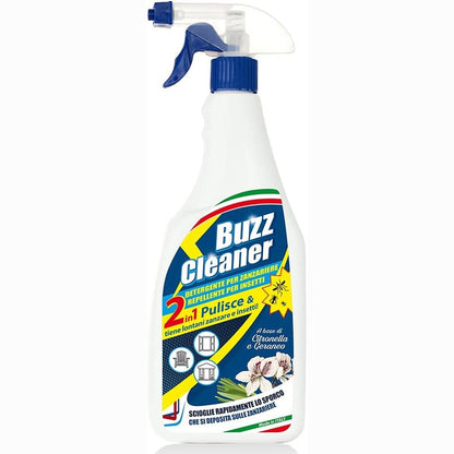 321281 - EURO MARKETING MANUFACTURING Buzz Cleaner Pastrues rrjetash kundër mushkonjave dhe insekteve, 750 ml, me aromë citronele dhe geranium