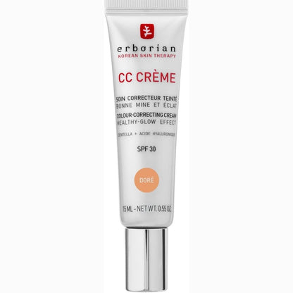 321561 - ERBORIAN - Krem CC me Centella Asiatica - Krem dhe Grim për Fytyrën me Përkufizim të Lartë - Mbrojtje nga Dielli SPF 30 - Doré 15 ml