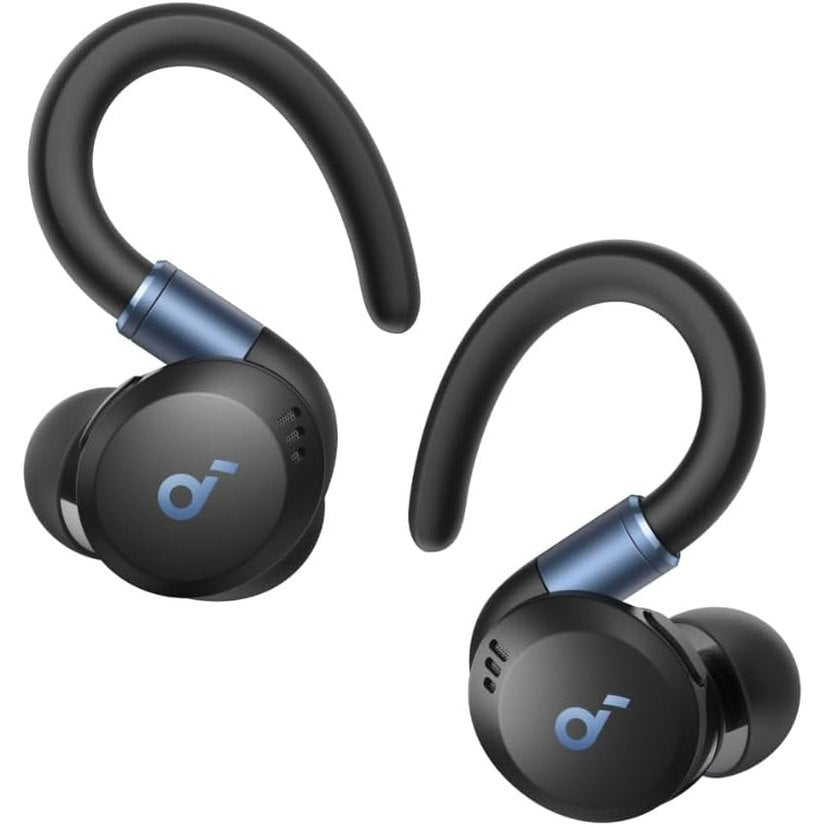 273057 - Soundcore nga Anker Sport X20, Kufje pa Tel për Stërvitje, Grepa Veshësh Rrotullues, Anulim Zhurmash, IP68, Kohë Loje 48 Orë