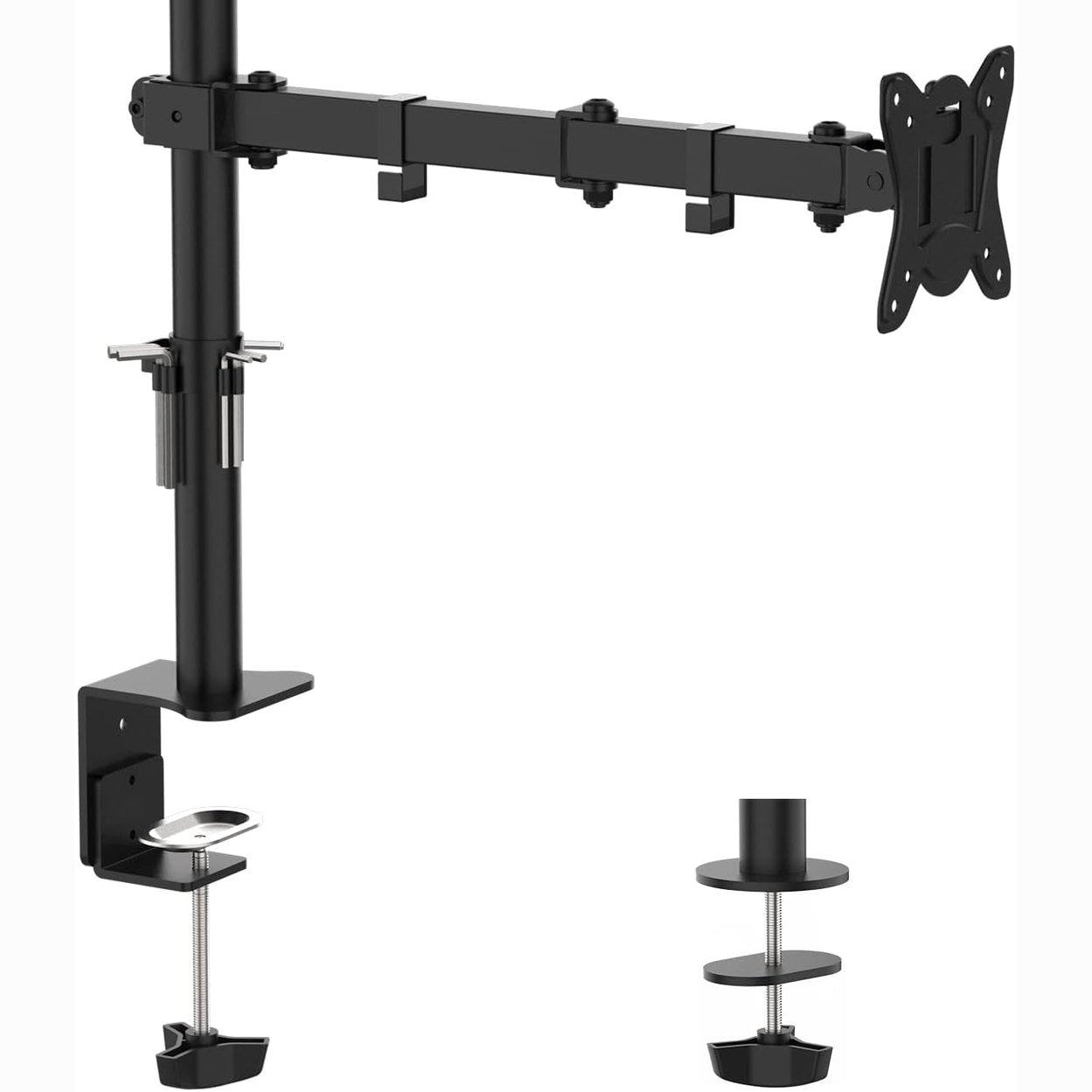 266748 - GRIFEMA Mbështetëse monitori për ekrane 13-32 inç, lartësi e rregullueshme, maksimumi 9 kg, VESA 75x75 / 100x100, e zezë, GB2001-1