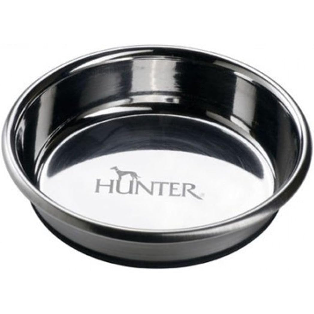 216698 - HUNTER Tas ushqimi ose uji prej çeliku inox, 190 ml, çelik inox, buzë silikoni anti-rrëshqitëse, i lehtë për t'u pastruar, i sigurt për lavastovilje, i qëndrueshëm, rezistent ndaj goditjeve dhe gërvishtjeve