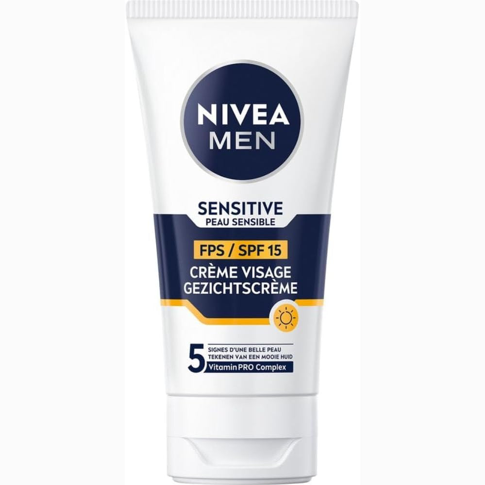 318197 - NIVEA MEN KREM PËR FYTYRËN SPF 15, 75 ml, KUJDES HIDRATUES PËR BURRA, 0% ALKOOL