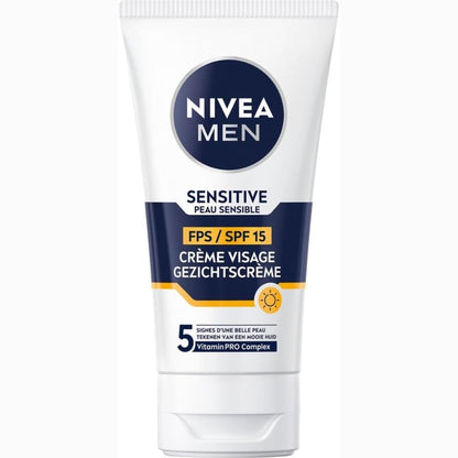 318197 - NIVEA MEN KREM PËR FYTYRËN SPF 15, 75 ml, KUJDES HIDRATUES PËR BURRA, 0% ALKOOL
