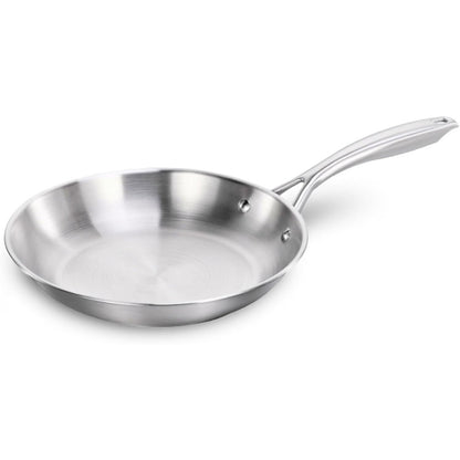 223431 - CASTEY - Tigan prej çeliku inox Essentials, Modeli E-S18, Ngjyrë argjendi, Madhësia 18 cm, Çelik inox, Rezistent ndaj konsumimit, I përshtatshëm për të gjitha sobat
