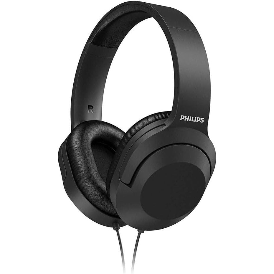 266886 - PHILIPS Audio TAH2005BK/00 Kufje Stereo Mbi Vesh me Kabllo 2 m, Altoparlantë 40 mm, I Lehtë, E Zezë, Një Madhësi