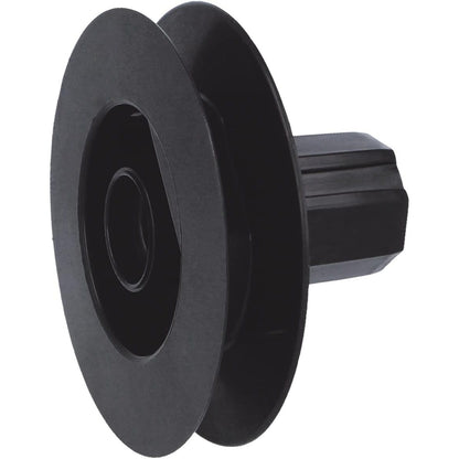335479 - RROTULLË DISKU PREJ NAJLONI TË ZI AMIG PËR KUSHINETËN E BOSHTIT TË GRILAVE, NGJYRË E ZEZË, PËR RRIP 18 MM, TUB 42 MM DHE TESTUES ALUMINI, DIAMETËR 140 MM