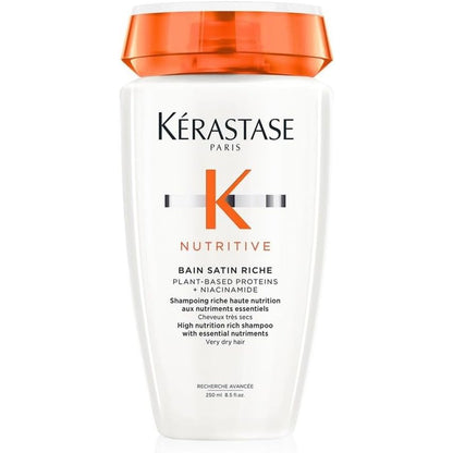 300748 - Kérastase Shampo ushqyese për flokë shumë të thatë, 250 ml, pa parabene, Bain Satin Riche