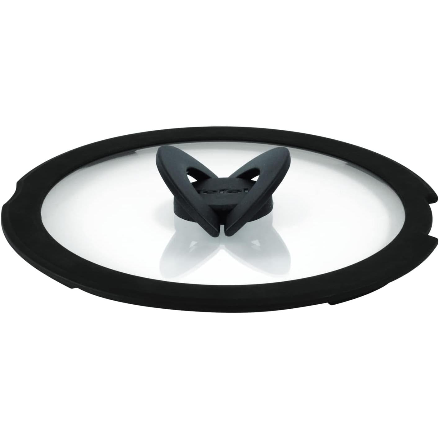 262444 - TEFAL Kapak qelqi 18cm x 2.5cm, Ruajtje që kursen hapësirë, Dorezë e palosshme, Gatim më i shpejtë, i sigurt për lavastovilje, L9846202, i zi