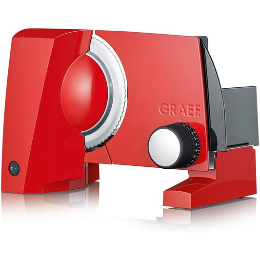 170072 - GRAEF S10003 - Prerës Elektrik Shumëfunkensional SKS100, Prodhuar në Gjermani, Lëndë e Bërë Prej Çeliku Inox të Dhëmbëzuar Ø 170 mm, Trashësia e Prerjes 0-20 mm, Motor 170 W që Kursen Energji, me Kyç Sigurie për Fëmijë, Material Metal dhe i Kuq