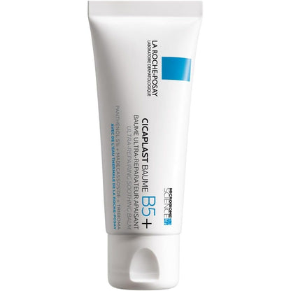 318294 - LA ROCHE-POSAY Cicaplast Baume B5+, Balsam Riparues për Fytyrën dhe Trupin, I përshtatshëm për Lëkurë të Thatë dhe të Ndjeshme, Veprim Kundër Skuqjes, Efekt Qetësues, Formulë me Tribiomë, Pantenol, Madecassoside, 40 ml