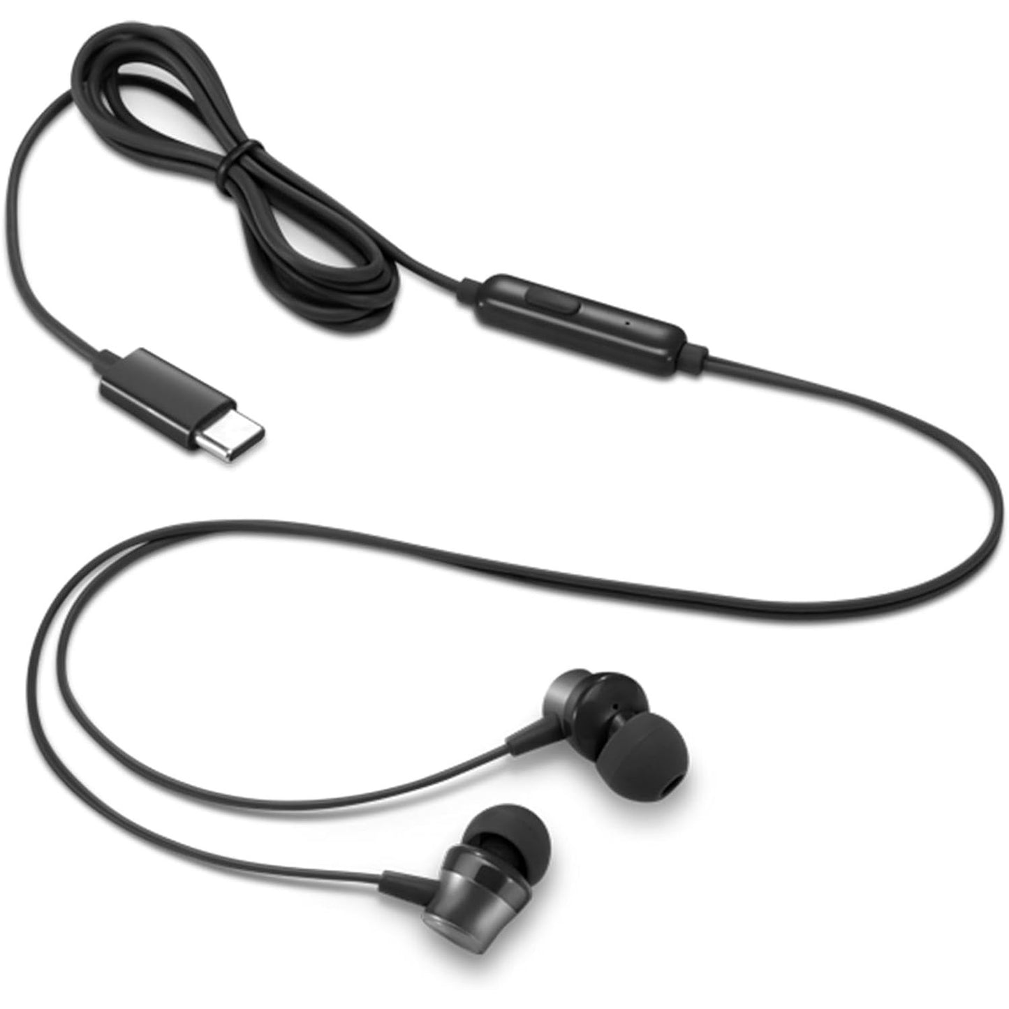 276945 - LENOVO Kufje USB-C për në vesh me kontroll mediash brenda kabllos, mikrofon të integruar, audio dixhitale, lidhje universale Plug & Play USB-C