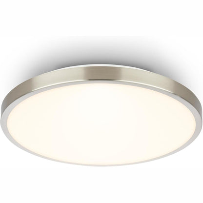 222996 - BRILONER - Llambë tavani LED, 10W, 1200lm, 24 x 6 cm, nikel mat