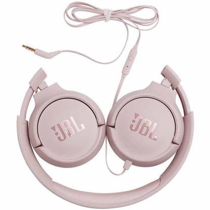 268428 - JBL Kufje Tune 500 On-Ear me Kabllo - Rozë, Telekomandë me 1 Buton, Mikrofon të Integruar, Asistent Zëri