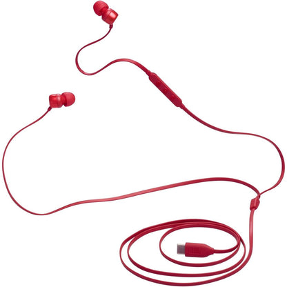 268744 - JBL - Kufje Tune 310 C - Kufje me tel në vesh me JBL Pure Bass Sound, mikrofon dhe portë USB-C - të kuqe