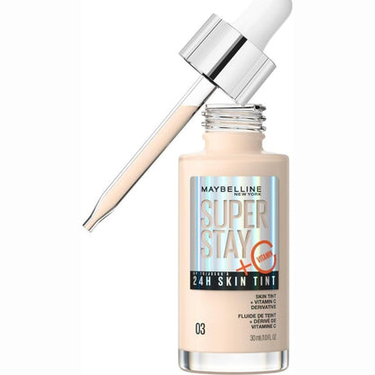 336781 - MAYBELLINE NEW YORK Fondatinë Maybelline New York, Grim pa njolla me vitaminë C, Formulë vegjetariane, Ngjyrë Super Stay Skin, Nr. 3
