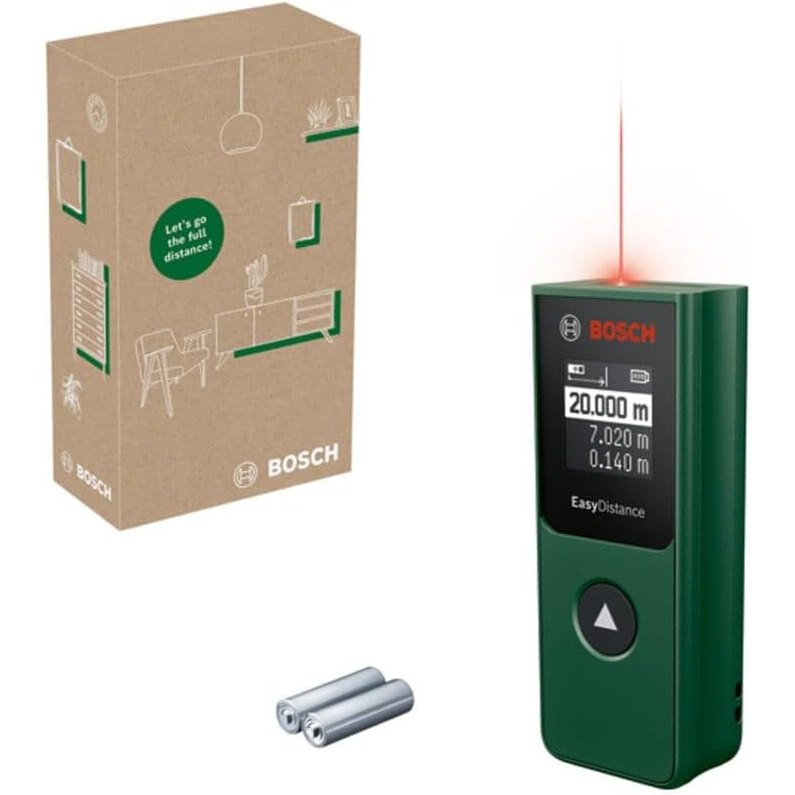 313103 - BOSCH Matës teleskopi me lazer EasyDistance 20, matje deri në 20 m, funksionim me një buton, në kuti kartoni