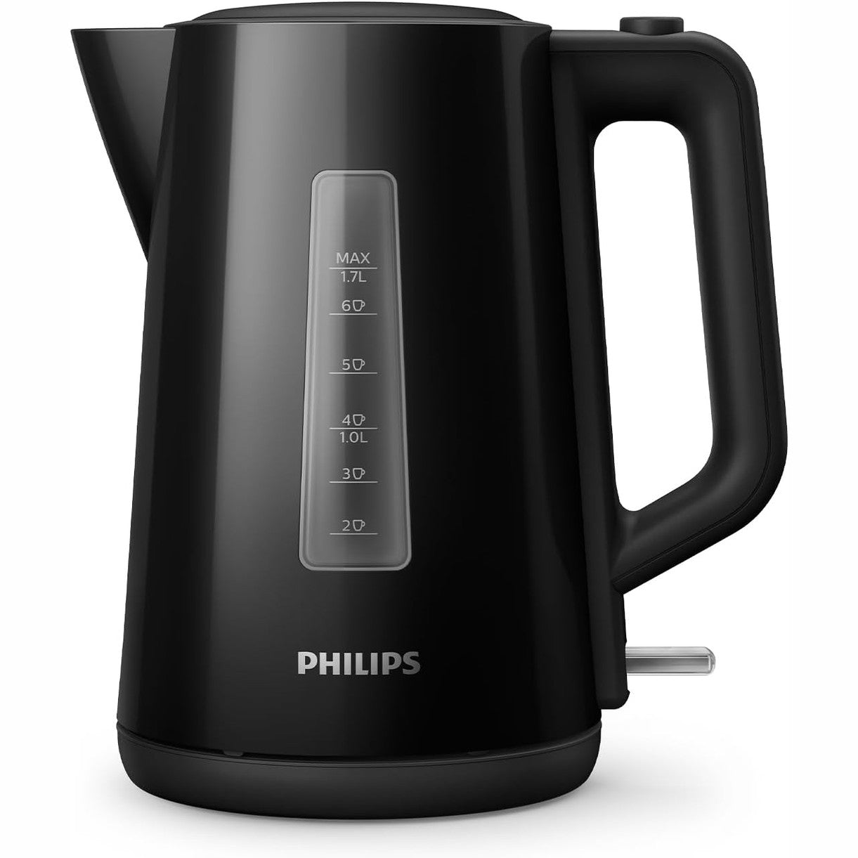 288401 - PHILIPS Çajnik 1.7 L me Tregues Kontrolli, Bazë Rrotulluese, E Zezë (HD9318/20)