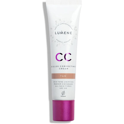 318035 - LUMENE CC Fondatinë me krem korrigjues, SPF 20, Mbulim mesatar, I lehtë, Hidraton, Vegane, për të gjitha llojet e lëkurës