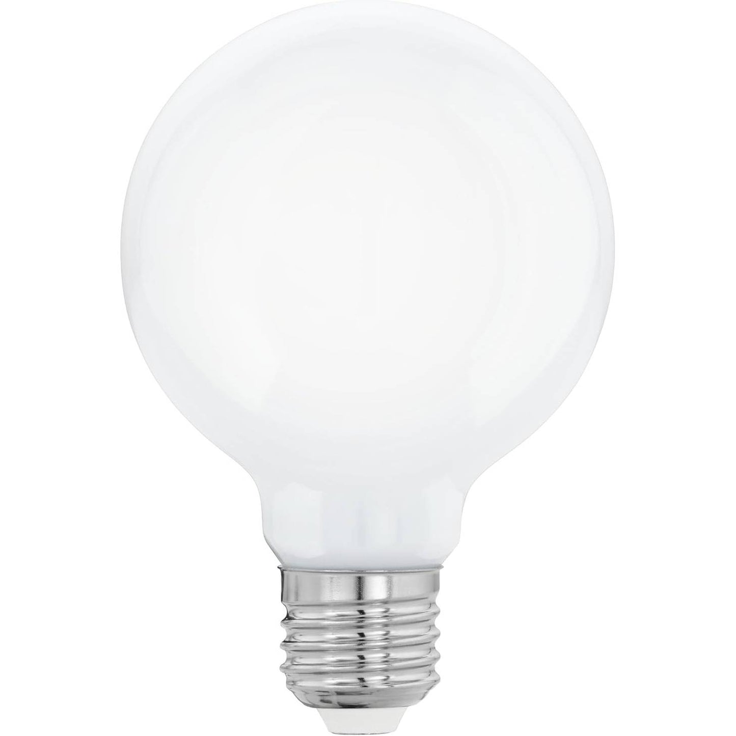 252450 - EGLO Llambë LED E27, llambë Globe Milky, 9 vat (ekuivalente me 75 vat), 1055 lumen, burim drite e bardhë e ngrohtë, 2700 K, llambë G80, Ø 8 cm