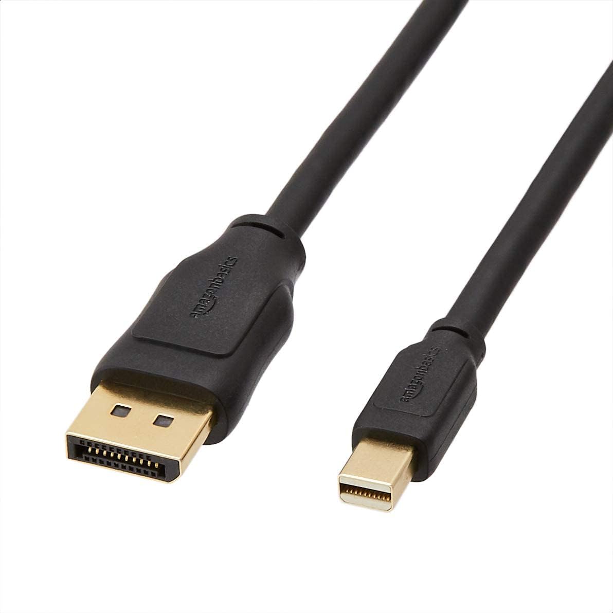 296397 - Amazon Basics Kabllo Mini DisplayPort në DisplayPort, 1.8 m, e zezë