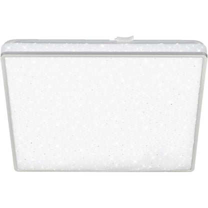 222737 - BRILONER Llambë Tavani LED me Qiell me Yje, 27 x 27 cm, Dritë e Bardhë Neutrale, Krom Mat, 3748-414