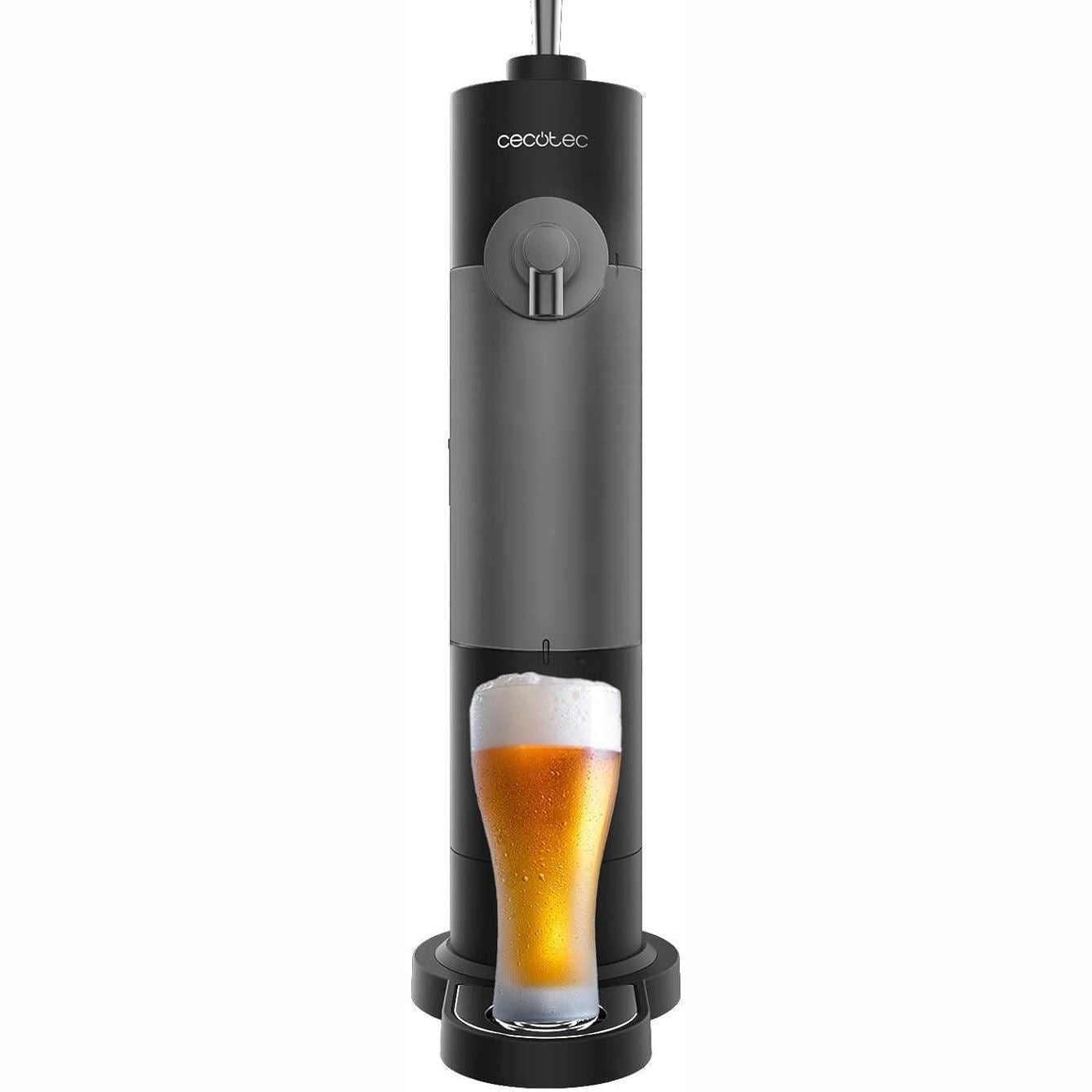187207 - CECOTEC BeerFlow 500 Dispenser Birre Portativ për Kanaçe dhe Shishe, Funksionon me Bateri AA 1.5V, Kontroll Shkume, I Lehtë për tu Pastruar dhe Ruajtur, Dizajn Kompakt