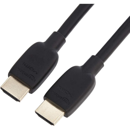 269483 - Amazon Basics Kabllo HDMI, 48 Gbps, i çertifikuar, 8K në 60 Hz, 4K në 120 Hz, lidhës të veshur me ar, 1.8 m, i zi