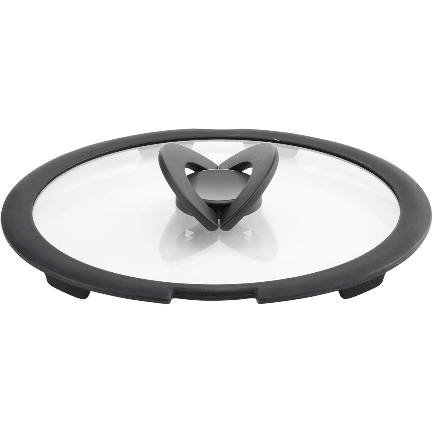 136311 - LAGOSTINA Ingenio Tigan Qelqi për Induksion me Kapak Silikoni, i Zi dhe Transparent, 28 cm