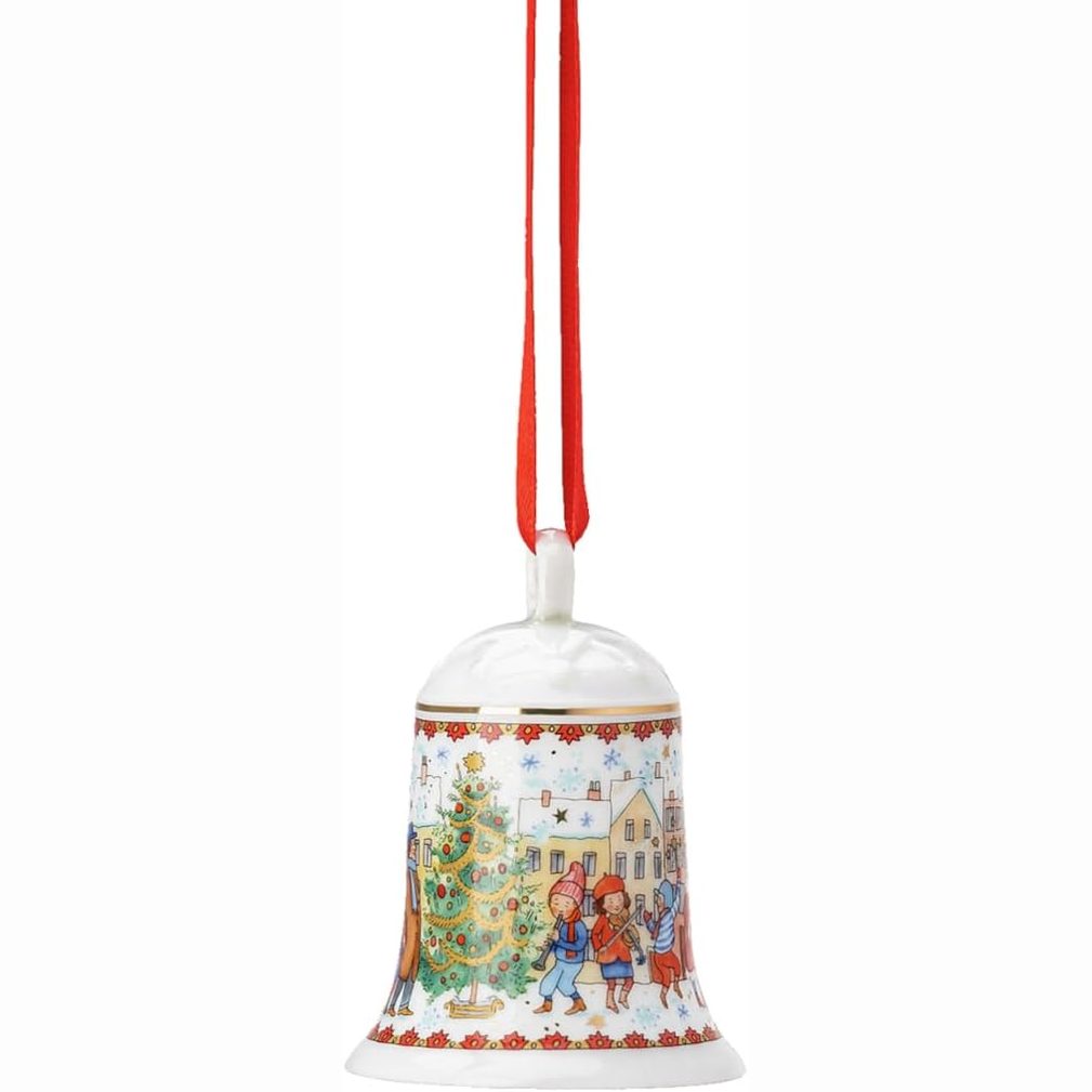 223216 - HUTSCHENREUTHER Kambanë porcelani Krishtlindjesh 23, 7 cm